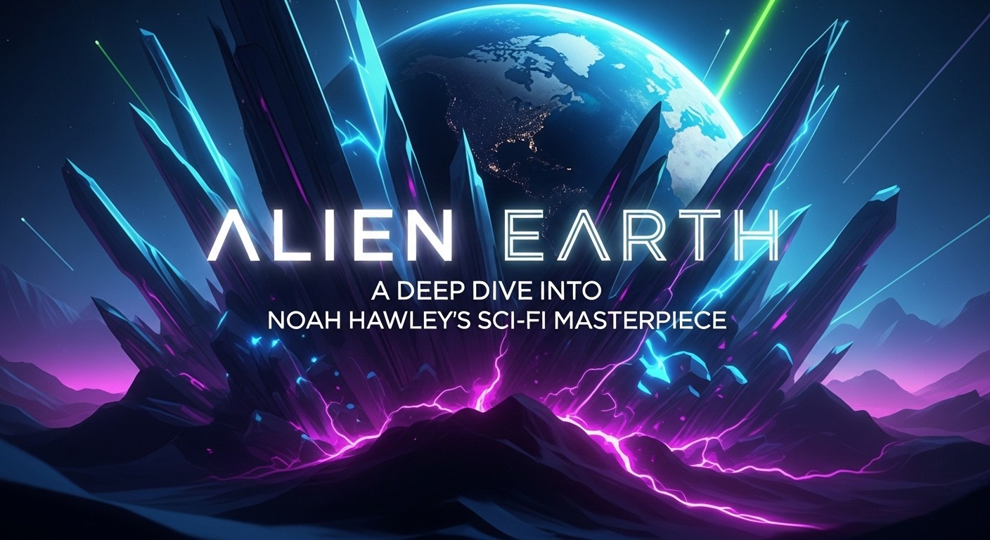 Alien Earth series poster featuring Sydney Chandler and Alex Lawther